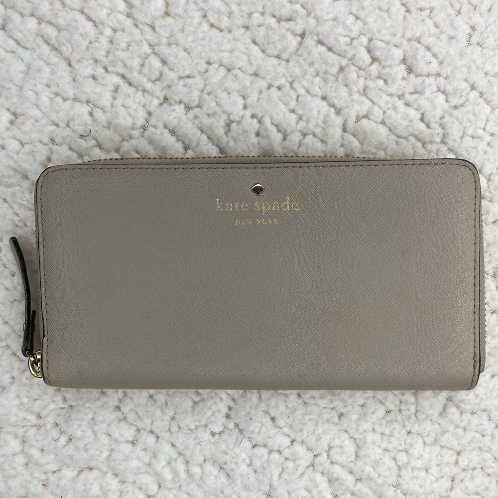 Kate Spade Large Continental Wallet (Gray)